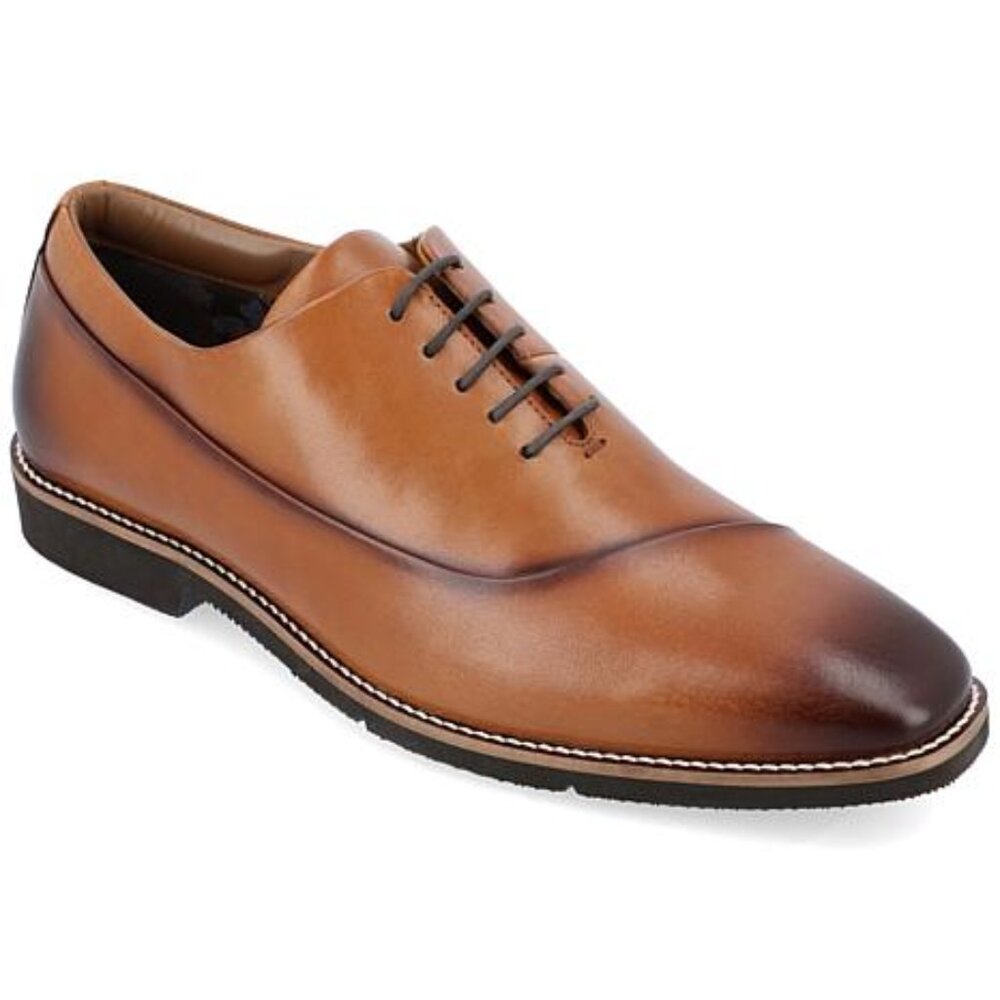 Thomas & Vine Men's Odin Cognac Leather Oxfords Dress Shoes